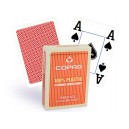 Copag Jumbo indexy 4 rohy 100% plastové poker karty - Červené
