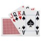 Copag Jumbo indexy 4 rohy 100% plastové poker karty - Červené