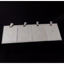 Balík 4 ocelových přívěsků poker karta Eso