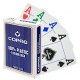 Copag čtyřbarevné Jumbo indexy 4 rohy 100% plastové poker karty - Modré